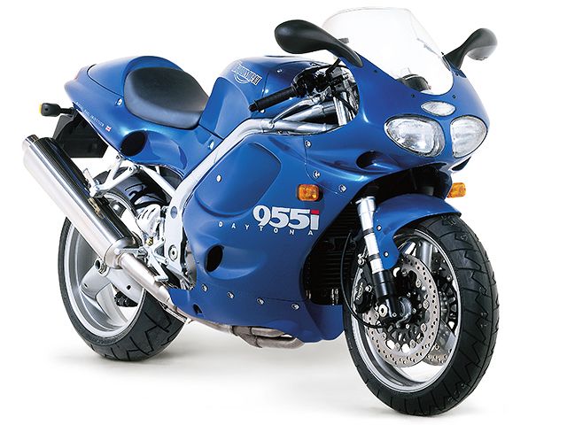 2000年 Daytona 955i カスピアンブルー(カタログメイン)