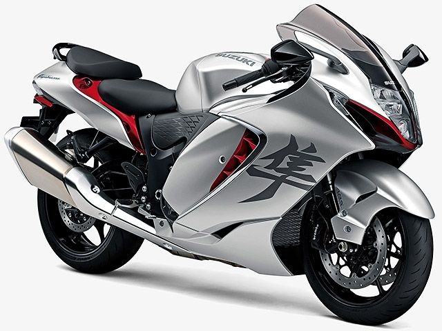 2022年 HAYABUSA マットソードシルバーメタリック/キャンディダーリングレッド(カタログメイン)