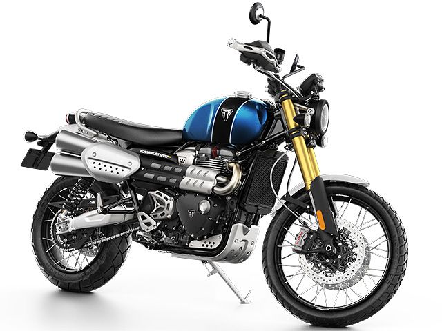 2021年 Scrambler 1200 XE コバルトブルー×ジェットブラック(カタログメイン)
