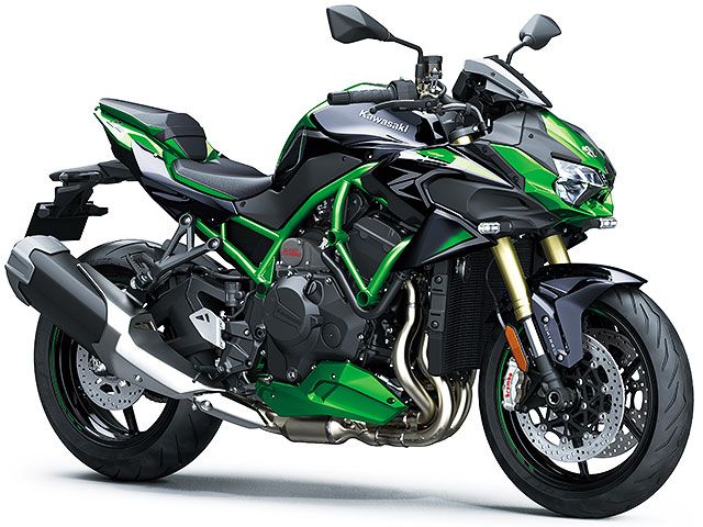 2022年 Z H2 SE メタリックディアブロブラック×ゴールデンブレイズドグリーン(カタログメイン)