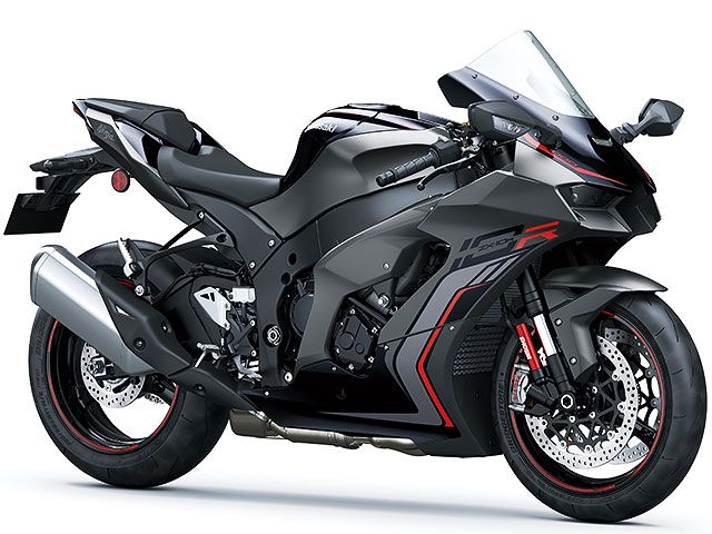 2022年 Ninja ZX-10R メタリックマットグラフェンスチールグレー×メタリックディアブロブラック(カタログメイン)