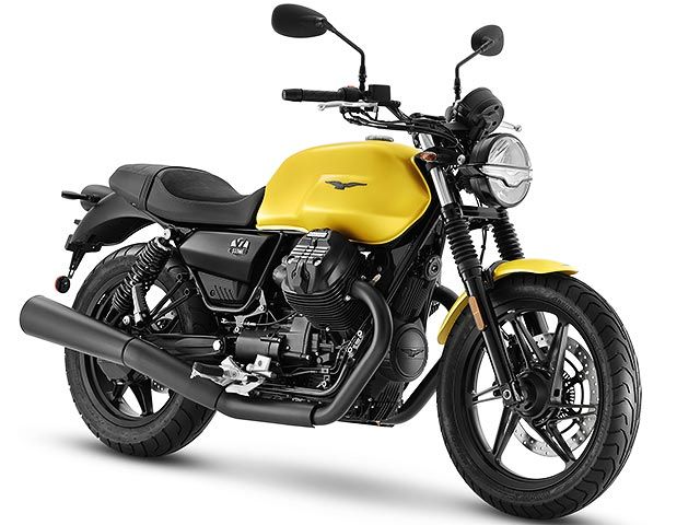 2022年 V7 Stone メタリックイエロー(カタログメイン)