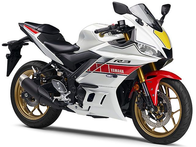 2022年 YZF-R3 ABS WGP 60th Anniversary シルキーホワイト(カタログメイン)
