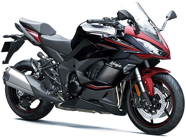 2023年 Ninja 1000SX メタリックマットソブリンレッド×メタリックディアブロブラック(カタログメイン)