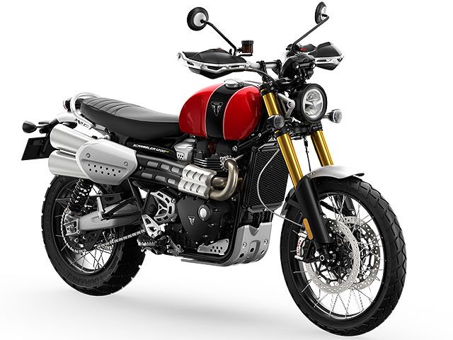 2023年 Scrambler 1200 XE カーニバルレッド/ジェットブラック(カタログメイン)