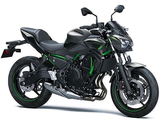 2023年 Z650 メタリックマットグラフェンスチールグレー×エボニー(カタログメイン)
