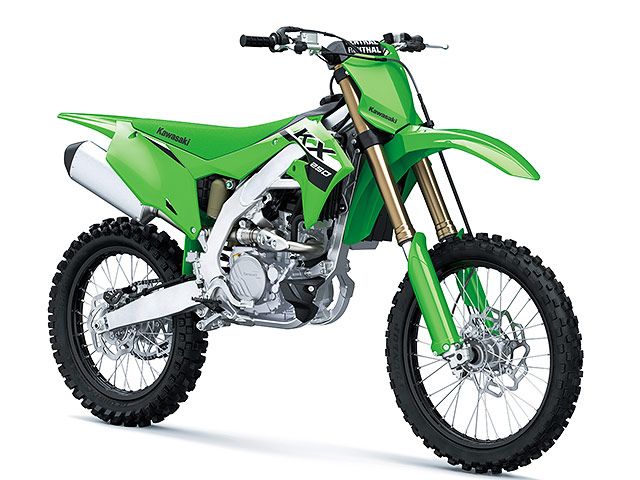 2024年 KX250 ライムグリーン(カタログメイン)