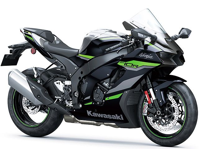 2024年 Ninja ZX-10R メタリックグラファイトグレー×メタリックディアブロブラック(カタログメイン)