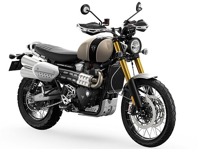 2024年 Scrambler 1200 XE マットサンドストーム&マットジェットブラック(カタログメイン)
