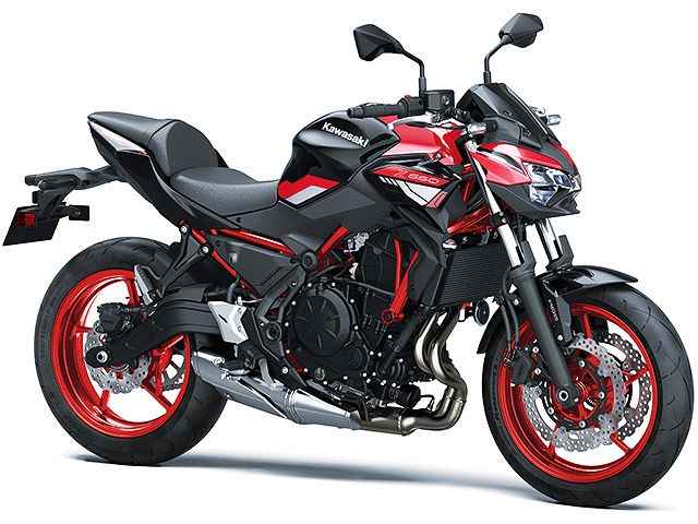 2024年 Z650 キャンディパーシモンレッド×エボニー(カタログメイン)