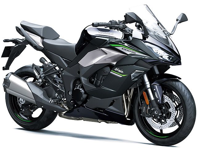 2024年 Ninja 1000SX メタリックディアブロブラック×メタリックファントムシルバー(カタログメイン)