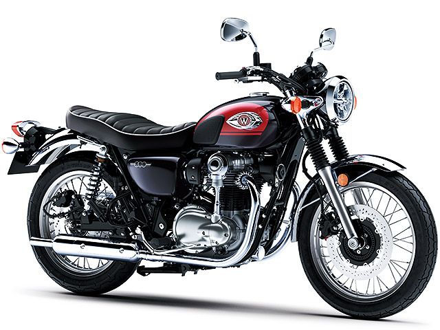 2024年 W800 メタリックディアブロブラック×エボニー(カタログメイン)