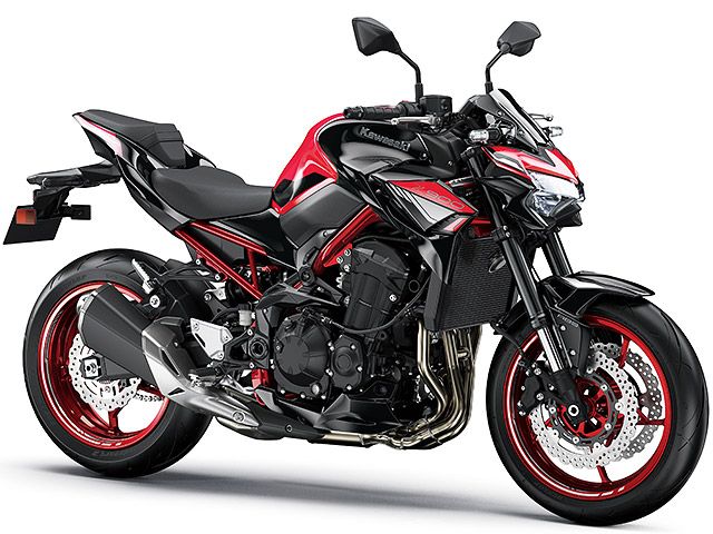2024年 Z900 キャンディパーシモンレッド×エボニー(カタログメイン)