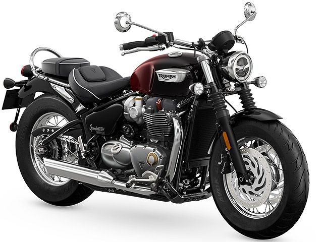 2024年 Bonneville Speedmaster Stealth Edition PHANTOM RED / SILVER RED(カタログメイン)