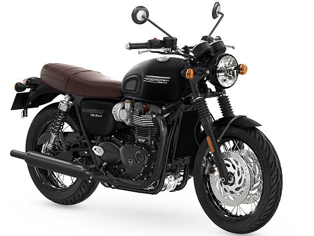 2024年 Bonneville T120 BLACK Stealth Edition SILVER ICE / PHANTOM BLACK(カタログメイン)
