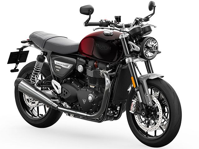 2024年 Speed Twin 1200 Stealth Edition PHANTOM RED / SILVER RED(カタログメイン)