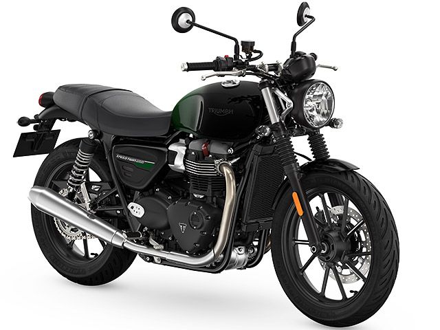 2024年 Speed Twin 900 Stealth Edition PHANTOM GREEN / SILVER GREEN(カタログメイン)