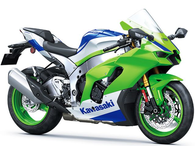 2024年 Ninja ZX-10R 40th Anniversary Edition (サイドビュー)(カタログメイン)