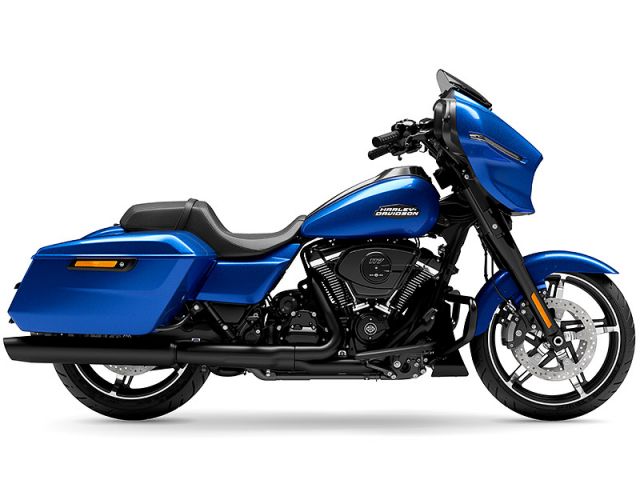 2024年 FLHX Street Glide ブルーバースト(ブラックトリム)(カタログメイン)