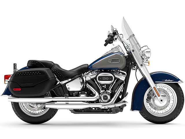 2023年 FLHCS Softail Heritage Classic 114 ブライトビリヤードブルー/ビリヤードグレー(クロームトリム)(カタログメイン)