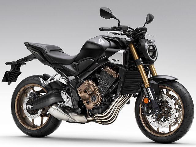 2024年 CB650R E-Clutch Matte Gunpowder Black Metallic(カタログメイン)