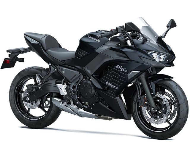 2025年 Ninja 650 メタリックマットカーボングレー×フラットエボニー(カタログメイン)