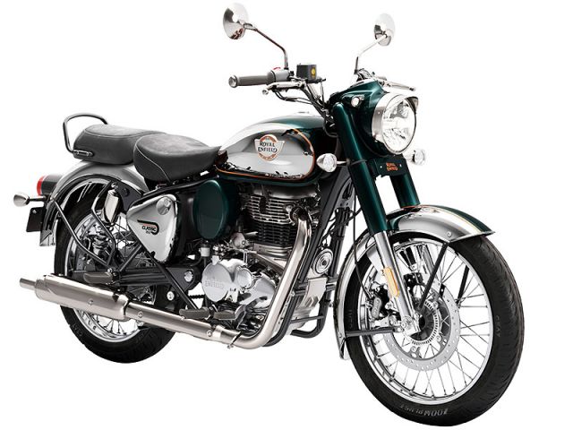 2025年 Classic350 Chrome エメラルド(カタログメイン)