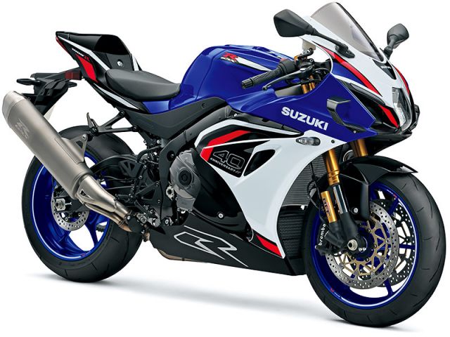 2026年 GSX-R1000R Pearl Vigor Blue/Pearl Tech White※ウィングレット装備(カタログメイン)