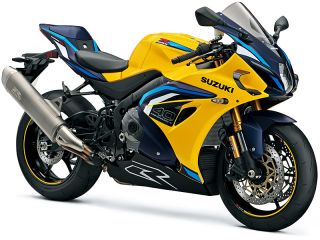 2026年 GSX-R1000RPearl Ignite Yellow/Metallic Mat Stellar Blue※ウィングレット装備