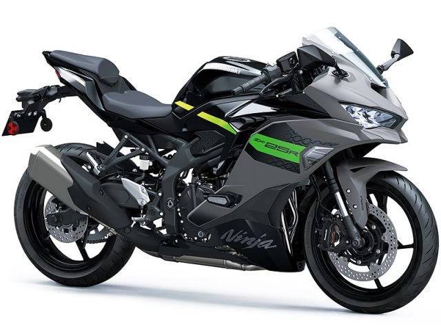 2025年 Ninja ZX-25R SE メタリックマットグラファイトグレー×メタリックスパークブラック(カタログメイン)