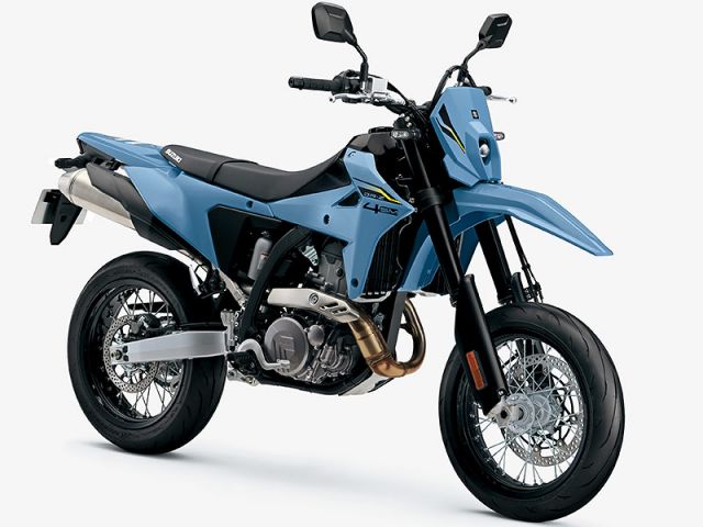 2025年 DR-Z4SM スカイグレー(カタログメイン)
