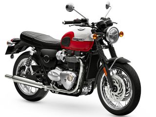 2026年 Bonneville T120Aluminium Silver and Cranberry Red