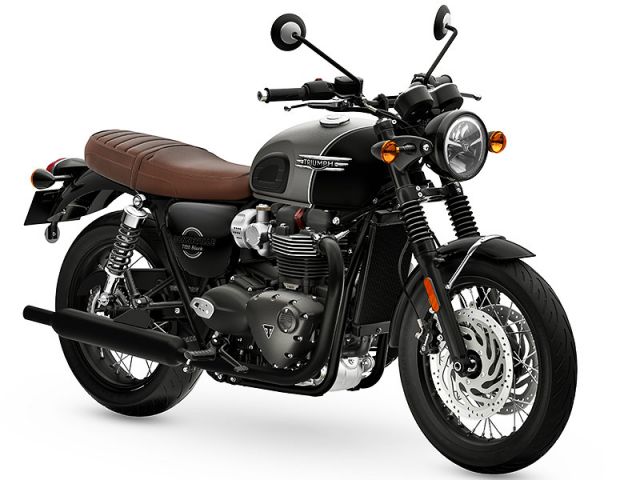 2026年 Bonneville T120 BLACK Matt Silver Ice and Matt Sapphire Black(カタログメイン)