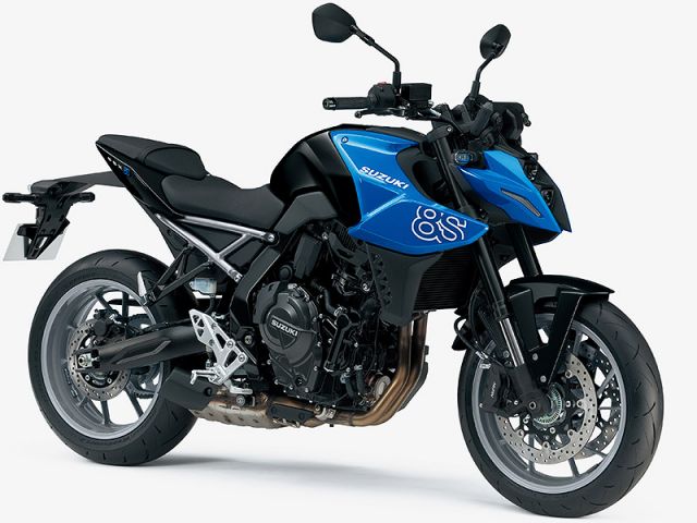 2026年 GSX-8S グラススパークルブラック/トリトンブルーメタリック（カタログメイン）