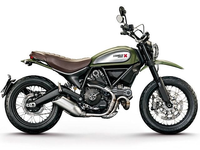 2015年 Scrambler Urban Enduro ワイルドグリーン（カタログメイン）
