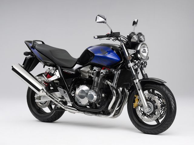2008年 CB1300 SUPER FOUR ABS ダークネスブラックメタリック/キャンディータヒチアンブルー（スタンダードタイプ）（カタログメイン）