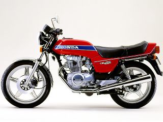 1978年 HAWKⅢ CB400N（サイドビュー）
