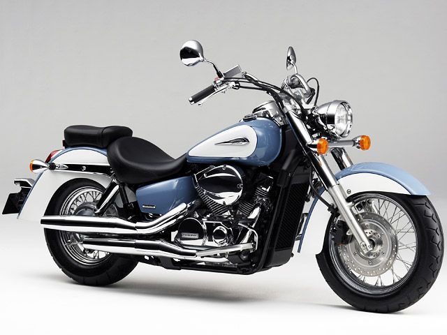 2009年 Shadow Classic 400 ボニーブルー×シャスタホワイト（カタログメイン）