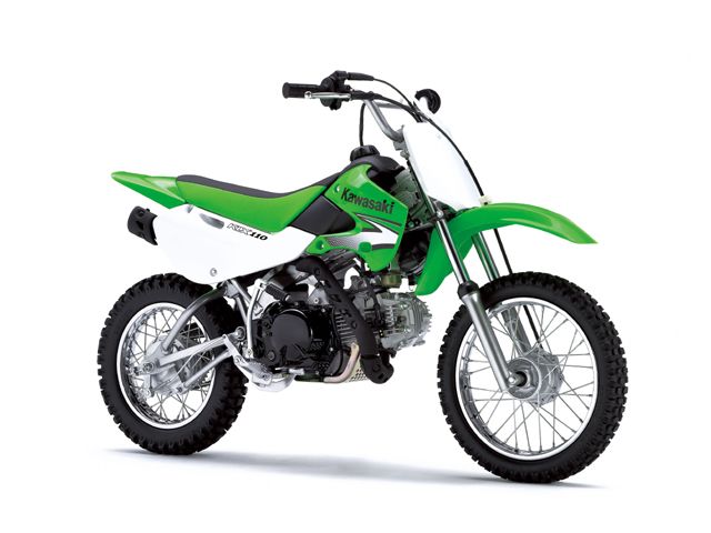 2007年 KLX110 ライムグリーン（カタログメイン）