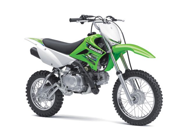 2013年 KLX110L ライムグリーン（カタログメイン）