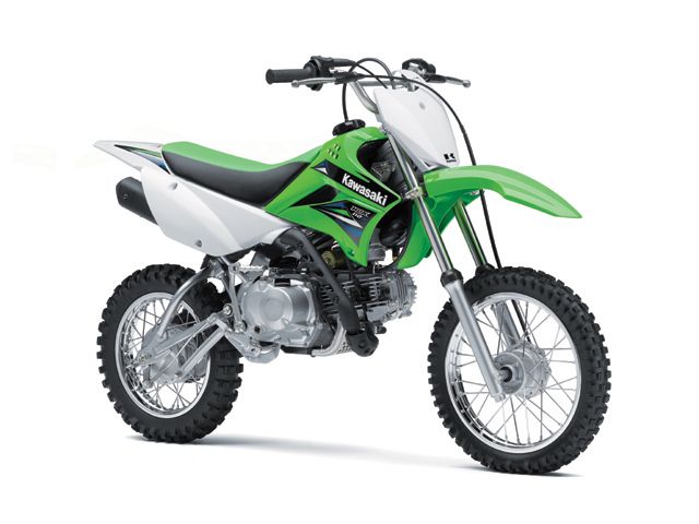 2014年 KLX110L ライムグリーン（カタログメイン）