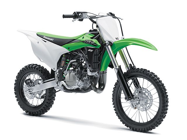 2015年 KX85 ライムグリーン（カタログメイン）