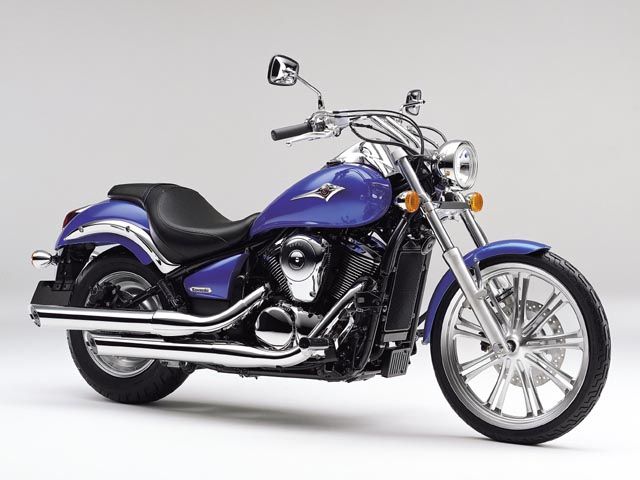 2007年 VULCAN 900 Custom キャンディプラズマブルー（カタログメイン）