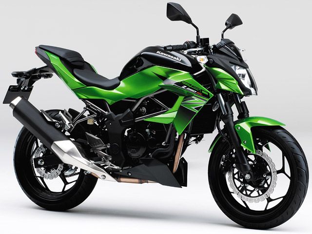 2016年 Z250SL キャンディライムグリーン/メタリックスパークブラック(カタログメイン)