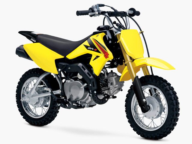 2016年 DR-Z50 チャンピオンイエローNo.2/ソリッドブラック（カタログメイン）