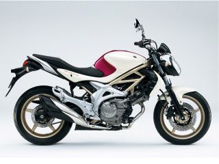 2009年 GLADIUS 650 ABSキャンディルビーマゼンタ/パールミラージュホワイト