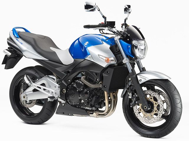 2009年 GSR400 ABS トリトンブルーメタリック×ミスティックシルバーメタリック（カタログメイン）