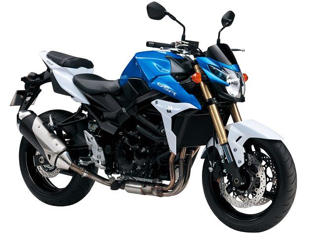 2013年 GSR750 ABS メタリックトリトンブルー/グラススパークルホワイト（カタログメイン）