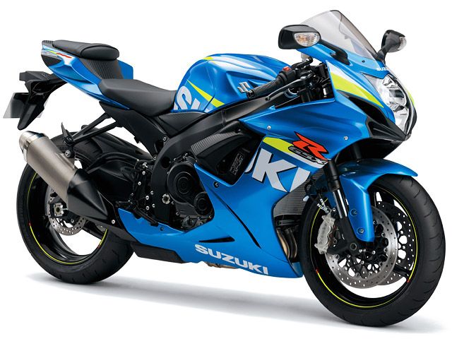 2015年 GSX-R600 メタリックトリトンブルー(カタログメイン)