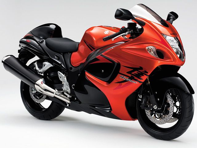 2008年 HAYABUSA 1300 キャンディマックスオレンジ×パールネビュラブラック(カタログメイン)